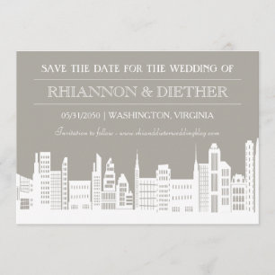 Die städtische Stadt rettet die Daten Save The Date