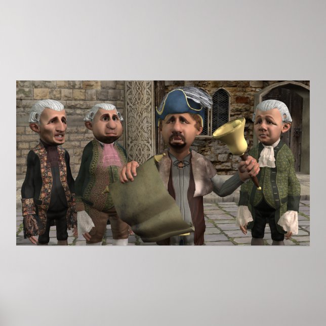 Die Stadtkrippe - kleines Poster (Vorne)