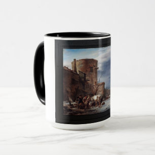 Die Stadtmauer von Haarlem im Winter Tasse