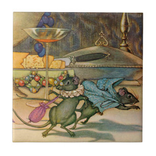 Die Stadtmaus und die Land-Maus Fliese