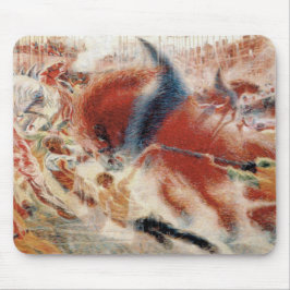 Die Stadtrundgänge (von Umberto Boccioni) Mousepad