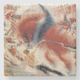 Die Stadtrundgänge (von Umberto Boccioni) Steinuntersetzer