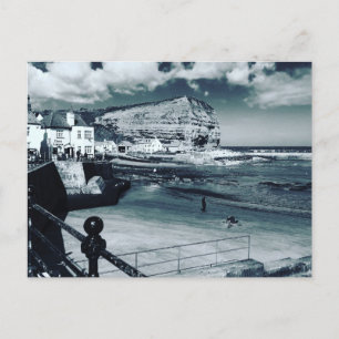 Die Staithes haben einen Blick auf den Hafen, Nort Postkarte