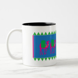 Die Stammes- kulturelle Kamel-Tasse Zweifarbige Tasse