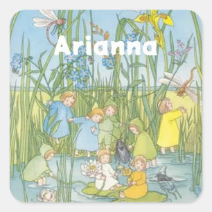 Die Stammkinder Sibylle von Olfers Quadratischer Aufkleber