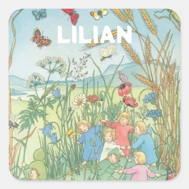 Die Stammkinder Sibylle von Olfers Quadratischer Aufkleber (Vorderseite)