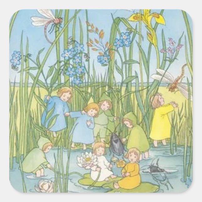 Die Stammkinder Sibylle von Olfers Quadratischer Aufkleber (Vorderseite)