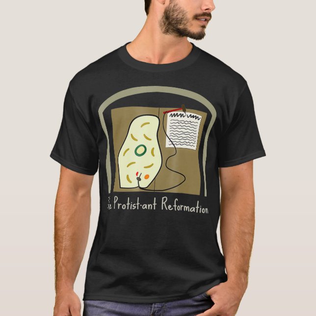Die ständige Reformation der lustigen Mikrobiologi T-Shirt (Vorderseite)