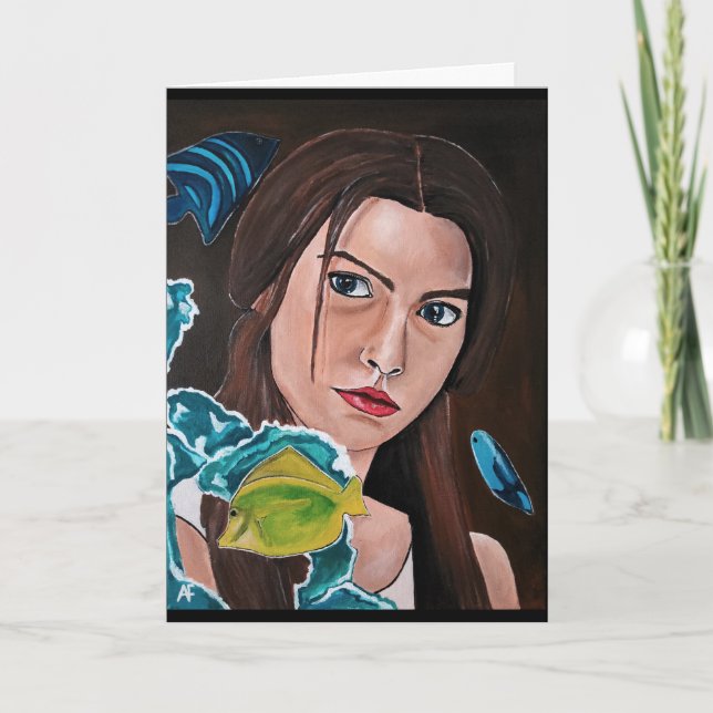 Die Star Crossed Lover Malerei von Alfred Fox Karte (Vorderseite)