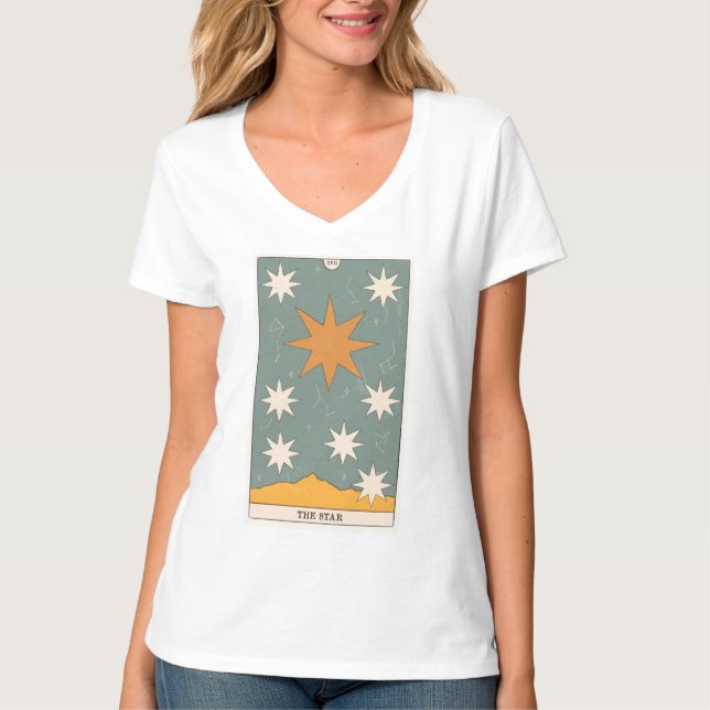 Die Star-Tarot-Karte des modernen Major Arcana T-Shirt (Vorderseite)