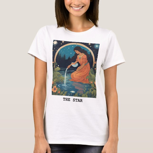 DIE STAR - TAROT-KARTE T-Shirt (Vorderseite)