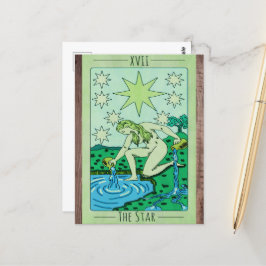 Die Star XVII Tarot-Karte Hauptarcana Postkarte