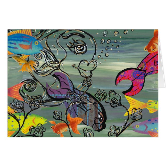 Die starke Aquariumgeschenkkarte (Vorderseite (Horizontal))