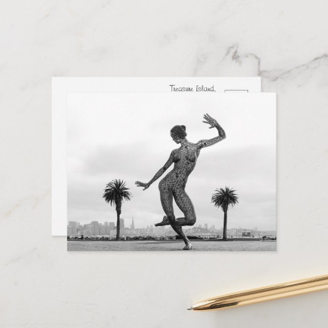 Die Stärke einer Frau Postkarte (Vorderseite/Rückseite Beispiel)