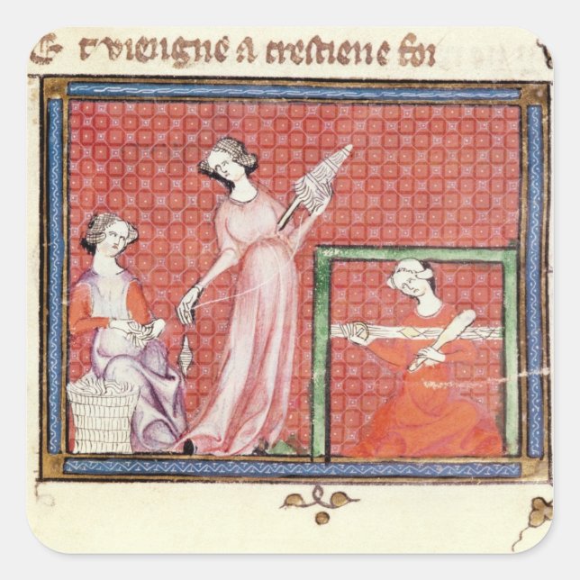 Die starke Frau der Schriften Quadratischer Aufkleber (Vorderseite)