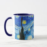 Die Starry Night Van Gogh trinkt Tasse<br><div class="desc">Tauchen Sie ein in die ätherisch blauen Schläge von Vincent van Gogh's "The Starry Night", während Sie in dieser "Starry Night Tasse" Ihre Tasse Morgenkaffee, Ihren Nachmittagstee oder Ihre Nachtzeit mit heißer Schokolade genießen. Dieses elegante Impressionist trinken Tasse Glitzern mit Klasse und unermüdliche Schönheit. Der bekannte holländische Impressionist Vincent Van...</div>