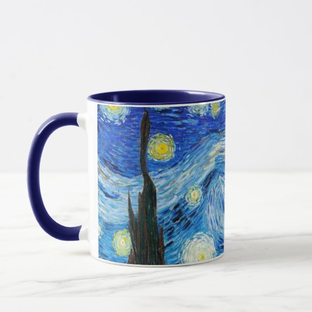 Die Starry Night Van Gogh trinkt Tasse (Links)