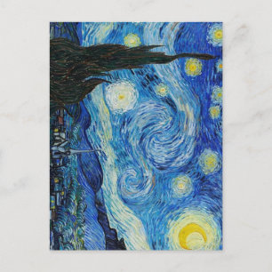 Die Starry Night Vincent van Gogh Artwork Feiertagspostkarte