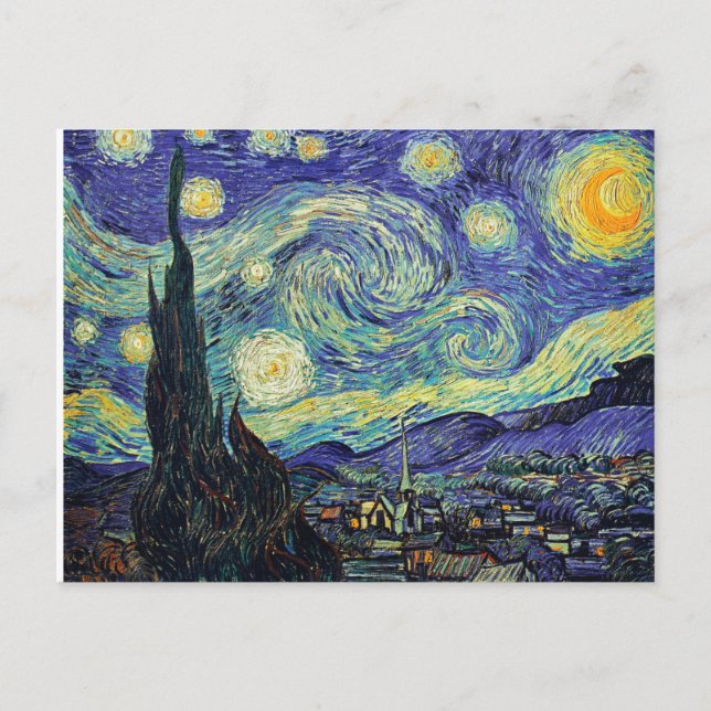 Die Starry Night Vincent Van Gogh Postkarte (Vorderseite)