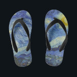 Die Starry Night von Van Gogh Kinderbadesandalen<br><div class="desc">Die Starry Night von Van Gogh. 
Bitte besuchen Sie meinen Laden für interessanteres Design und mehr Farbwahl => zazzle.com/iwheels*</div>