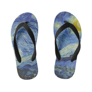 Die Starry Night von Van Gogh Kinderbadesandalen