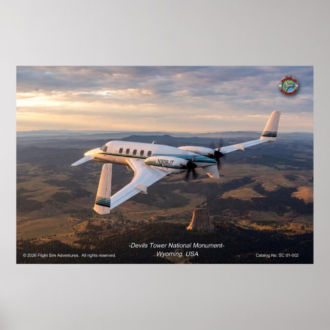 Die Starship-Chroniken Devils Tower Print Poster (Vorne)