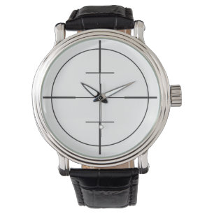 Die stations-Anblick-Fadenkreuz-Uhr des Armbanduhr
