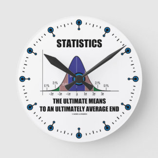 Die Statistik bedeutet letztlich, Runde Wanduhr