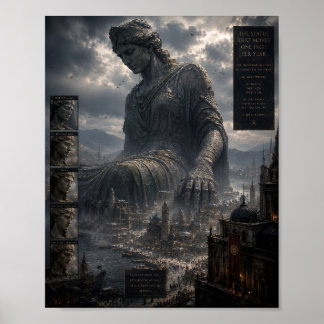 Die Statue, die sich ein Zoll pro Jahr bewegt Poster