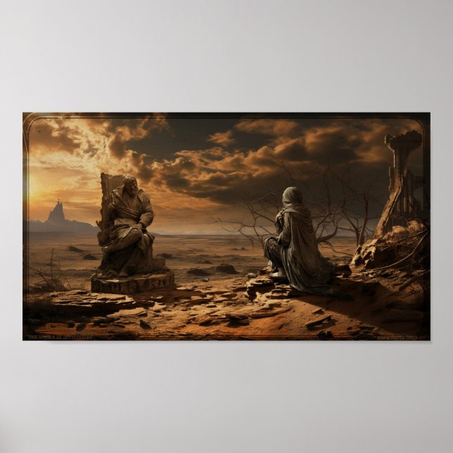 "Die Statue von Ozymandias" Poster (Vorne)