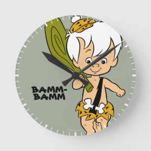 Die Steine   Bamm-Bamm Rubble Runde Wanduhr