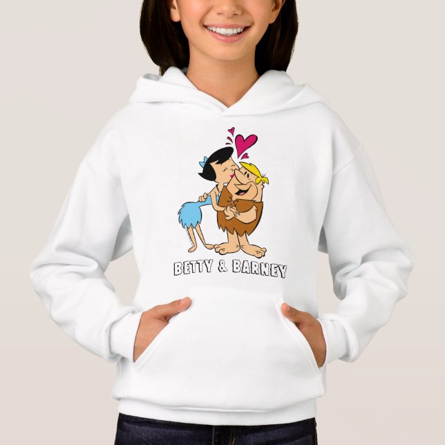 Die Steine | Betty Kissing Barney Hoodie (Vorderseite)
