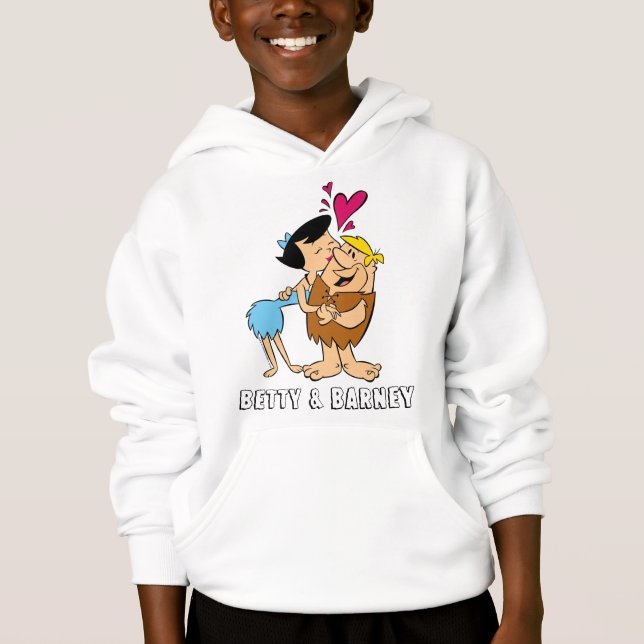 Die Steine | Betty Kissing Barney Hoodie (Vorderseite)