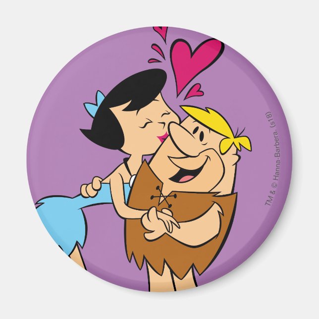 Die Steine | Betty Kissing Barney Magnet (Vorne)