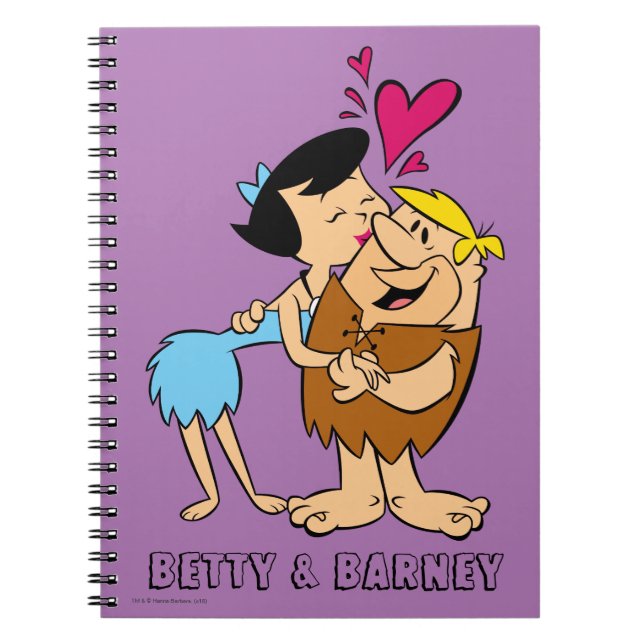 Die Steine | Betty Kissing Barney Notizblock (Vorderseite)