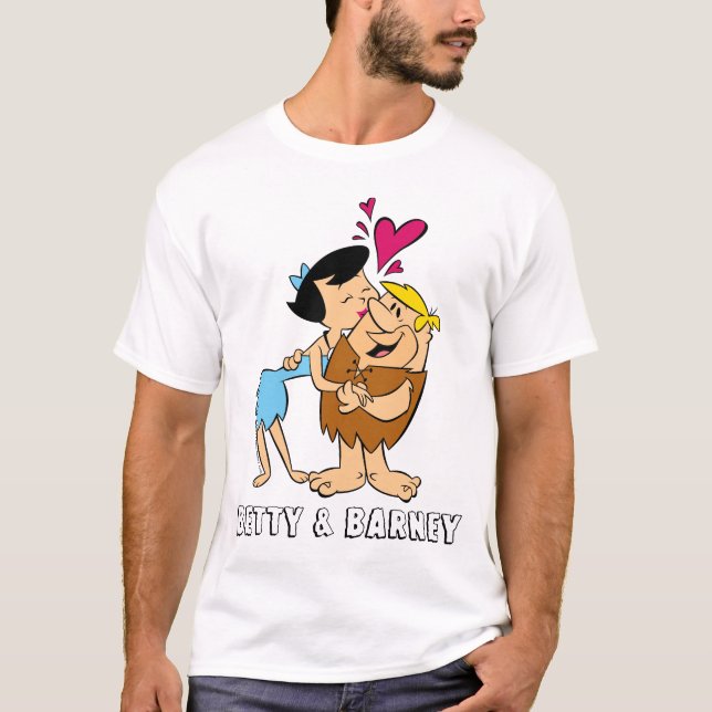 Die Steine | Betty Kissing Barney T-Shirt (Vorderseite)