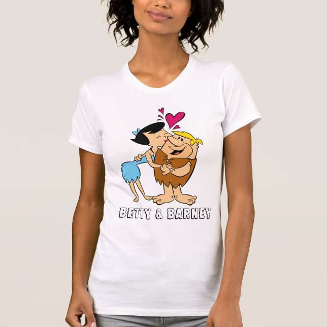 Die Steine | Betty Kissing Barney T-Shirt (Vorderseite)