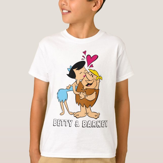 Die Steine | Betty Kissing Barney T-Shirt (Vorderseite)