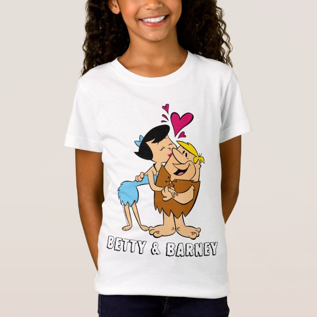 Die Steine | Betty Kissing Barney T-Shirt (Vorderseite)