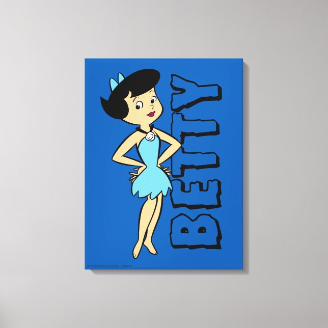 Die Steine | Betty Rubble Leinwanddruck (Vorderseite)
