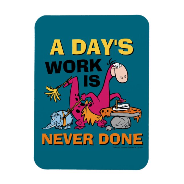 Die Steine | Dino Reinigungshaus Magnet (Vertikal)