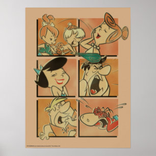 Die Steine   Flintstones & Rubbles Comic Poster