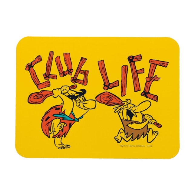 Die Steine | Fred & Barney - Club Life Magnet (Horizontal)