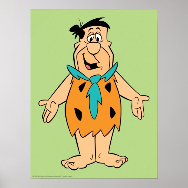 Die Steine | Fred Flintstone Poster (Vorne)
