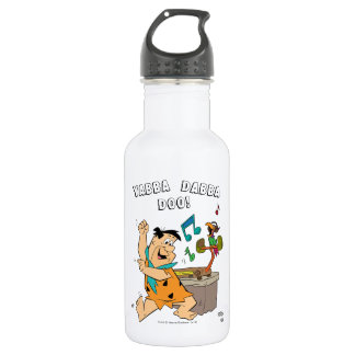Die Steine | Fred Flintstone tanzen Edelstahlflasche