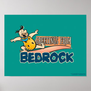 Die Steine   Fred - Grüße von Bedrock Poster