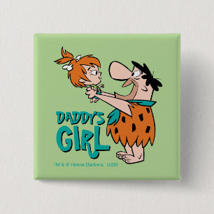Die Steine   Fred & Pebbles - Daddy's Girl Button