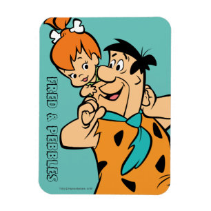 Die Steine   Fred & Pebbles Flintstone Magnet
