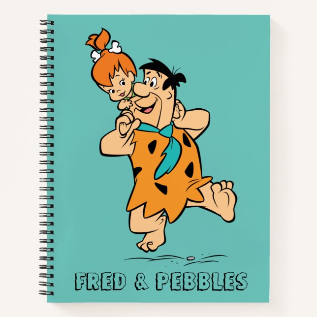 Die Steine | Fred & Pebbles Flintstone Notizbuch (Vorderseite)