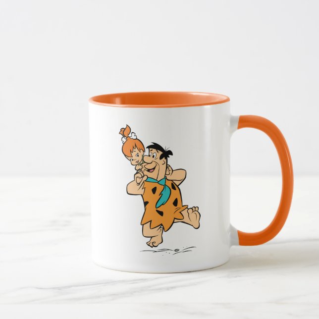 Die Steine | Fred & Pebbles Flintstone Tasse (Rechts)